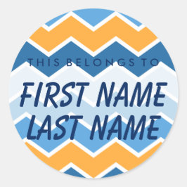 これはパーソナライズされた丸ステッカーのものだ ラウンドシール