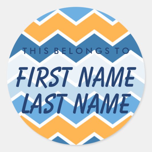 これはパーソナライズされた丸ステッカーのものだ ラウンドシール (正面)