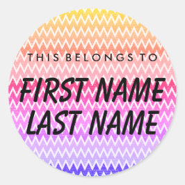 これはパーソナライズされた丸ステッカーのものだ ラウンドシール