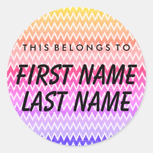 これはパーソナライズされた丸ステッカーのものだ ラウンドシール (正面)