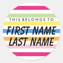 これはパーソナライズされた丸ステッカーのものだ