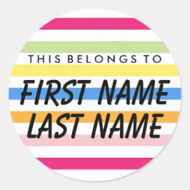 これはパーソナライズされた丸ステッカーのものだ ラウンドシール