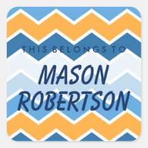 これはパーソナライズされた正方形のステッカーに属する