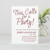 これはパーティーのおもしろい共同給湯を呼び掛ける 招待状 (スタンド正面)