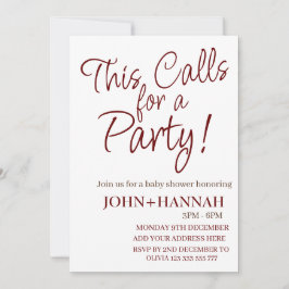 これはパーティーのおもしろい共同給湯を呼び掛ける 招待状