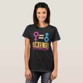これはフェミニズム声明Equal Rights Graphic Feである Tシャツ (正面フル)