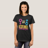 これはフェミニズム声明Equal Rights Graphic Feである Tシャツ (正面フル)