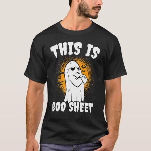 これはブシートハロウィーンカボチャ幽霊たちハロー Tシャツ (正面)