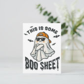 これはブシートハロウィーンジョークおもしろいキュート シーズンポストカード (スタンド正面)