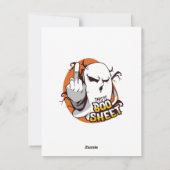 これはブーシートおかしなハロウィーンことわざ-幽霊 シーズンカード (裏面)