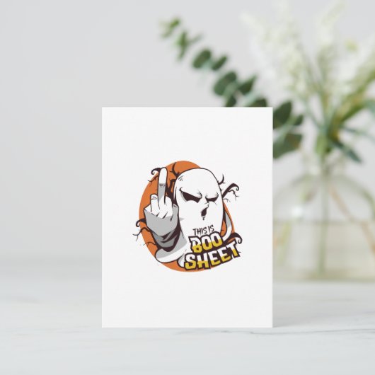 これはブーシートおかしなハロウィーンことわざ-幽霊 シーズンカード (スタンド正面)
