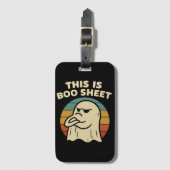 これはブーシートだよ　レトロハロウィン ラゲッジタグ (正面縦)