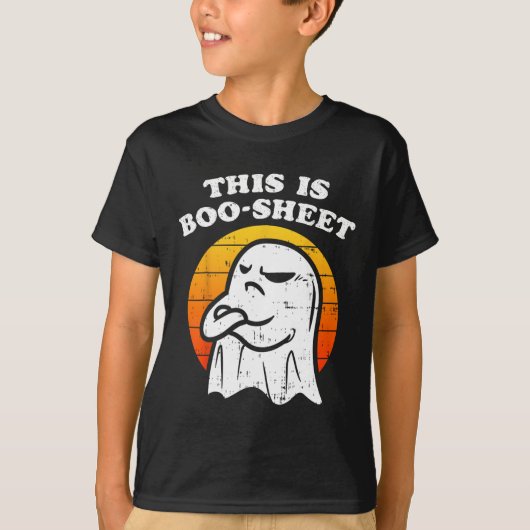 これはブーシートの幽霊ハロウィーンの女の子たち Tシャツ (正面)