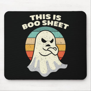 これはブーシート幽霊レトロハロウィーンのコスチューム私 マウスパッド