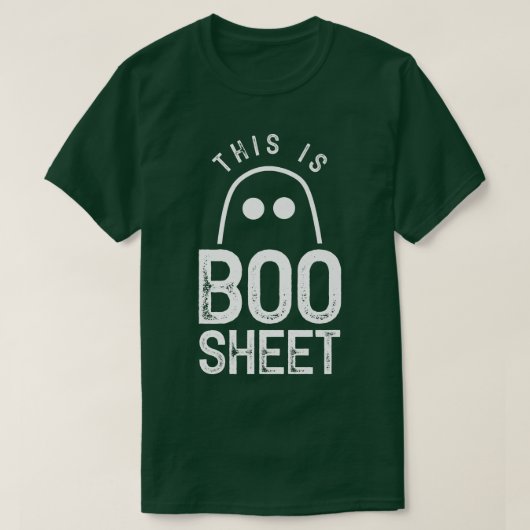 これはブーシート幽霊幽霊たちハロウィーン怖い Tシャツ (デザイン正面)