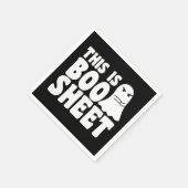 これはブーシート幽霊面白いハロウィーンの衣装 スタンダードカクテルナプキン (角)