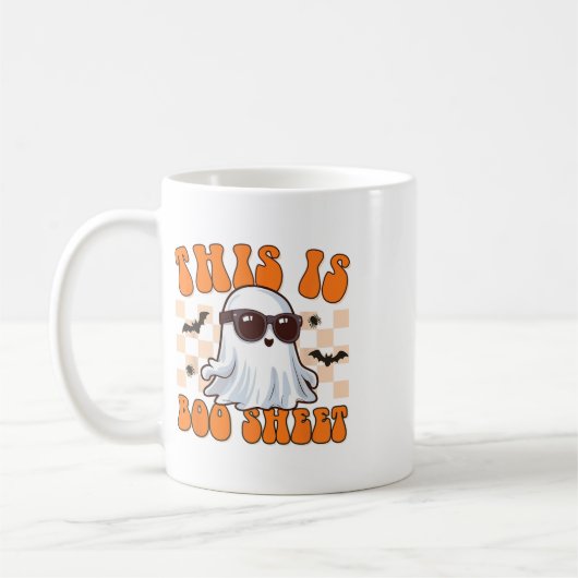 これはブーシート幽霊Groovyハロウィーンの衣装M コーヒーマグカップ (左)