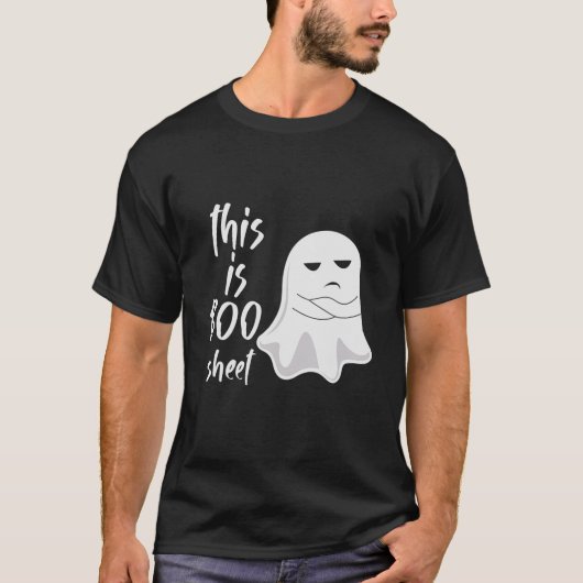 これはブーシート面白いハロウィーン幽霊 Tシャツ (正面)