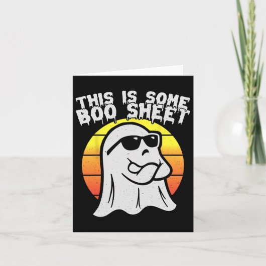 これはブーシーハロウィーンの仮装の男性の女性である カード (正面)