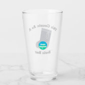 これはブーティービールカヤーカーとして数えられる タンブラーグラス (裏面)