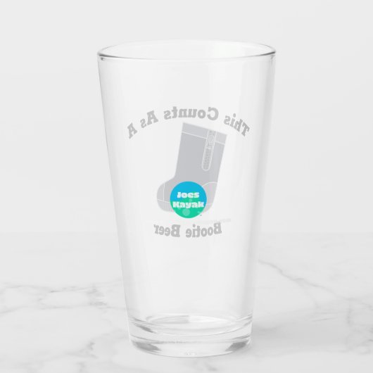 これはブーティービールカヤーカーとして数えられる タンブラーグラス (裏面)