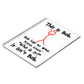 これはボブ – ノックノックジョーク – ボブジョークミーム ノートブック (左側)