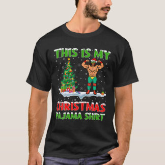 これはマイクリスマスパジャマレスリングクリスマス Tシャツ