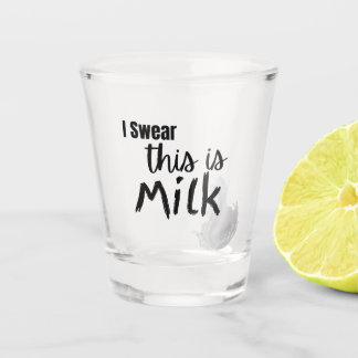 これはミルクだと誓う ショットグラス