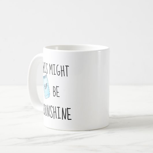 これはムーンシャインのおもしろいレッドネックコーヒーマグかもしれない コーヒーマグカップ (正面左)