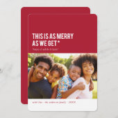 これはメリー...ホリおもしろいデーフォトカード シーズンカード (正面/裏面)