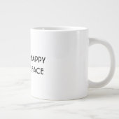 これはユーモアのあるな私の幸せな朝の顔-です ジャンボコーヒーマグカップ (右)