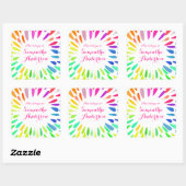 これはレーベル絵を描の虹名ラベルに属する スクエアシール (シート)