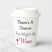 これはワインの可能性がある 紙コップ (正面)