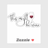 これはワインの水の瓶かもしれないおもしろい シール (シート)