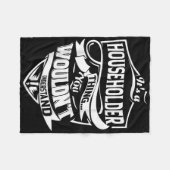 これは世帯主の賜物だ フリースブランケット (正面(横))