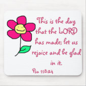 これは主が造った日である。わたしたちはこの日を喜 マウスパッド (正面)