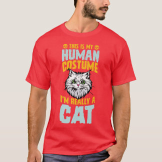 これは人間のコスチュームで、僕は本当に猫のH Tシャツ