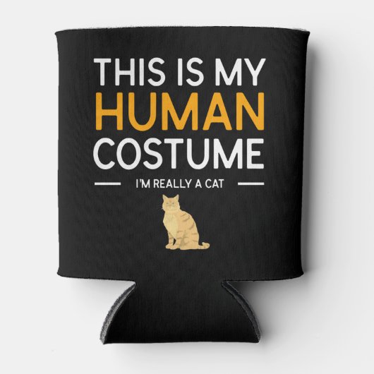 これは人間の衣装で本当に猫用のシャツ 缶クーラー (正面)