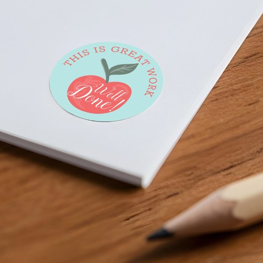 これは仕事素晴らしで、よく行われた赤りんご先生 ラウンドシール