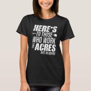 これは何時間も前にエーカーの土地で働く人々に対して行われる Tシャツ