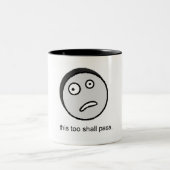 これは余りにコーヒー・マグを渡します ツートーンマグカップ (中央)