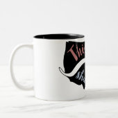 これは余りに渡ります(選挙2016年) ツートーンマグカップ (左)