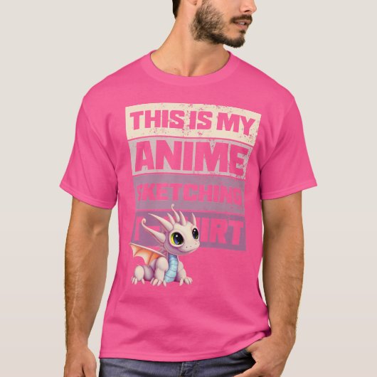 これは僕のアニメのスケッチ用シャツだ Tシャツ (正面)