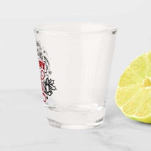 これは僕のメリー得る通りだ |クリスマス・ホリデーおもしろい ショットグラス (右)