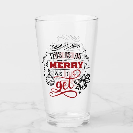 これは僕のメリー得る通りだ |クリスマス・ホリデーおもしろい タンブラーグラス (正面)