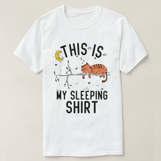 これは僕の寝姿の寝姿の猫で、木に寝ている Tシャツ (デザイン正面)