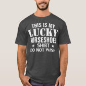 これは僕の運の良い蹄鉄だおもしろい Tシャツ (正面)