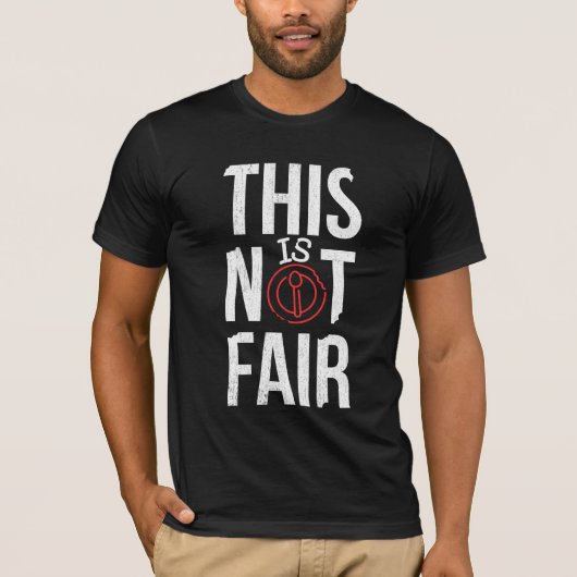 これは公正ではない-助け合う手：団結と支援 Tシャツ (正面)