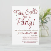 これは共同パーティーおもしろいのシャワーを呼び出す 招待状 (スタンド正面)
