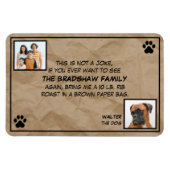 これは冗談ではないフォトドッグ磁石 マグネット (横)